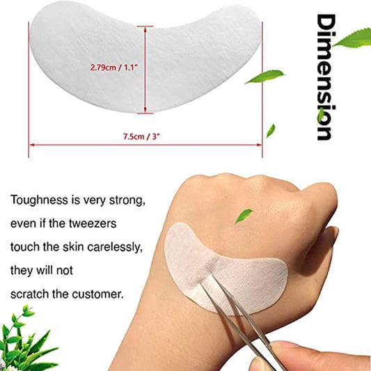 GreenLife for Eyelash Extension Under Eye Gel Pads - Collagen & Aloe Vera Hydrogel Patches Suitable for Lash Tech Supplies, -Free, Individually Wrapped, Moisturizing Eye Mask for Pre-App, Post-Removal & for Eye Shapes