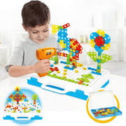 Electric Drill Construction Toy — 2D & 3D STEM Building Set